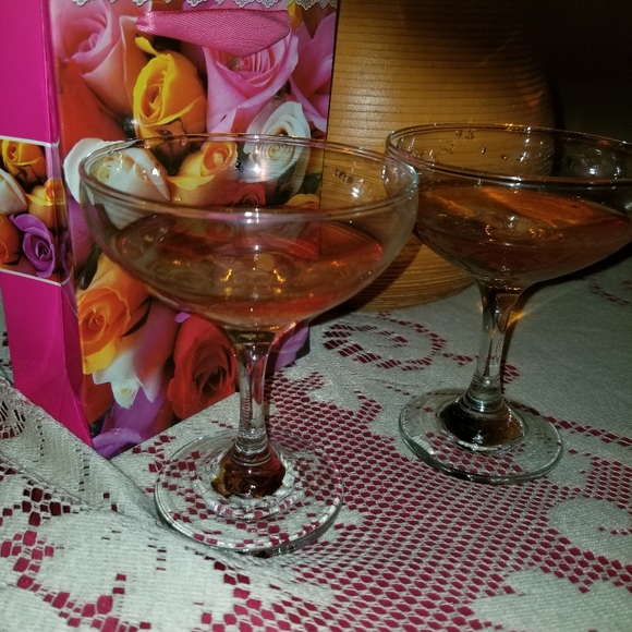 Vintage 2 champagne glasses - Picture 5 of 6